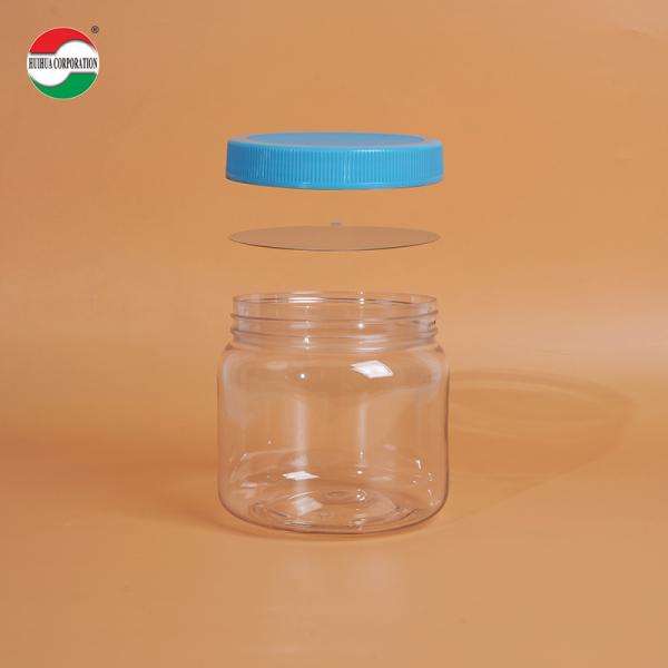 1100ML Transparent Clear PET Plastic For Milk Powder Cylinder Packaging for Business