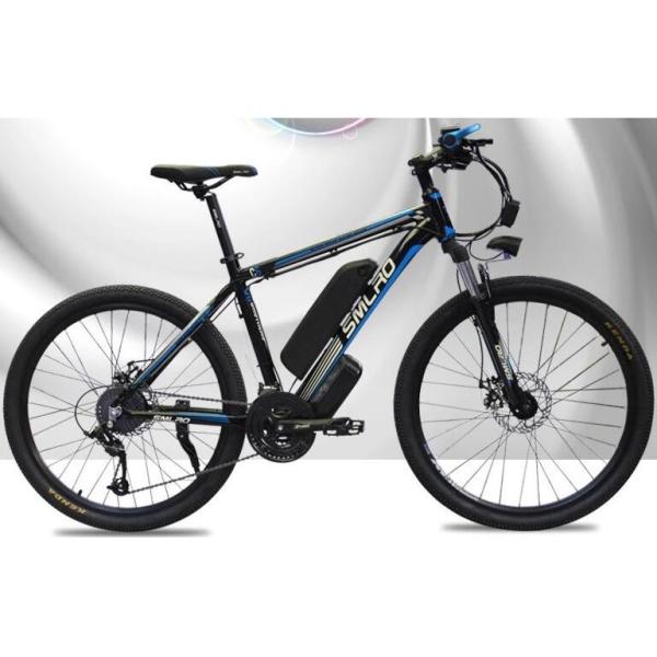 White 48v 26 Inch Electric Bicycle Aluminum Alloy Hub Hard Wearing