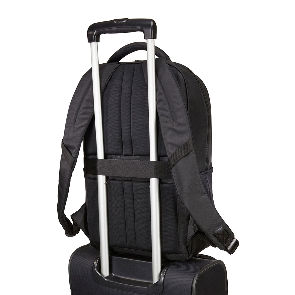 For 15.6-Inch Black Laptop Backpack Custom Logo 12-Inch Tablet Pocket High-Capacity Travel Computer Bag Polyester DNB59