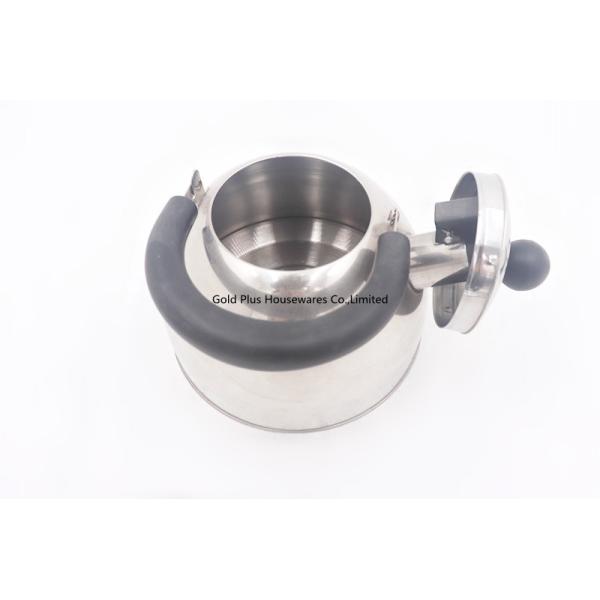 Natural Color 0.24cbm Stainless Steel Whistling Kettle Mirror Polishing