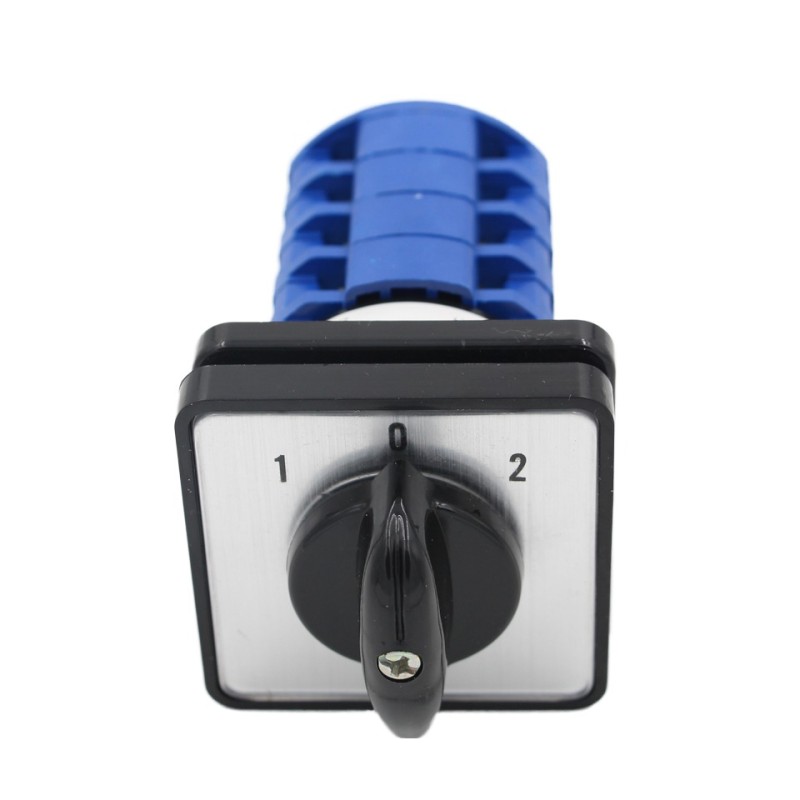 4 Pole 16 Terminals Silver Contact Cam Switch 3 Step 440V 20A LW26 Manual Changeover Rotary Switches Metal/Plastic IP53