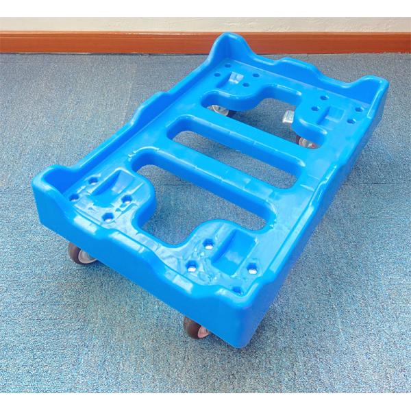 Heavy-Duty Plastic Dolly Carts For 600x400mm Euro Crates Stacking Crates