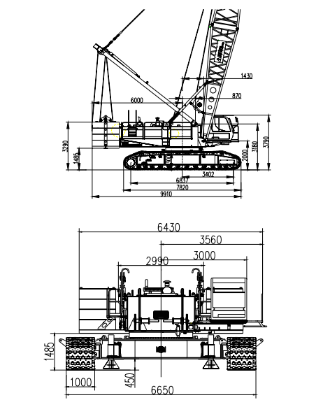 XGC130 Second Hand Crawler Cranes Hydraulic Crawler Crane For Construction Industry