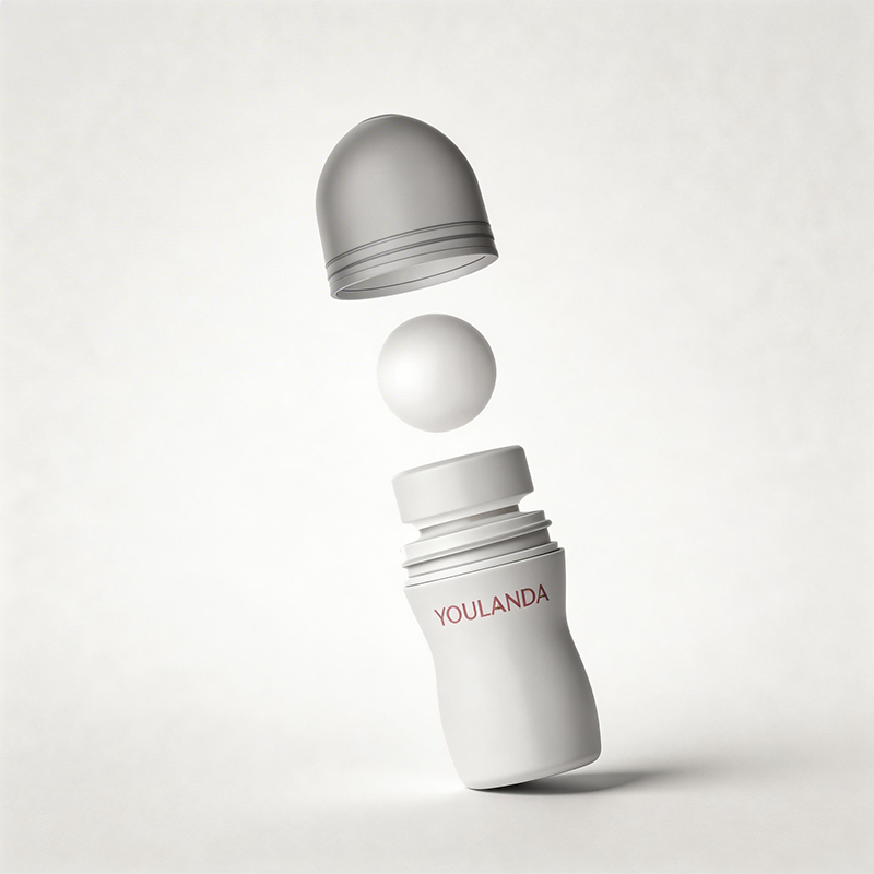 50ml Plastic Deodorant Roll On Bottle For Body Plastic Roller Ball Empty Round Essential Oil Roller Bottle