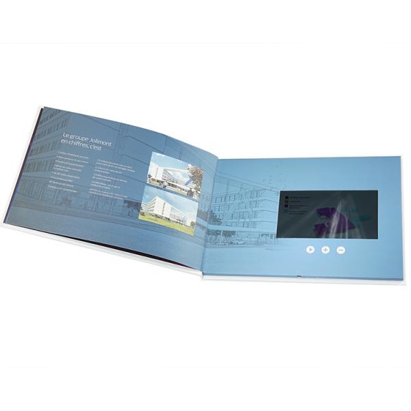 Video IN Folder 7 inch HD 2GB Multi page handmade lcd video brochure card for Business gift