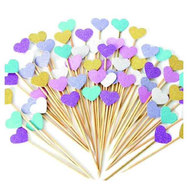 Cake Insert Decoration Paper Cupcake Topper For Wedding Happy Birthday