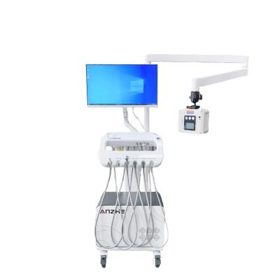 Mobile Dental Trolley With X Ray Machine Movable Dental Cart With Air Compressor