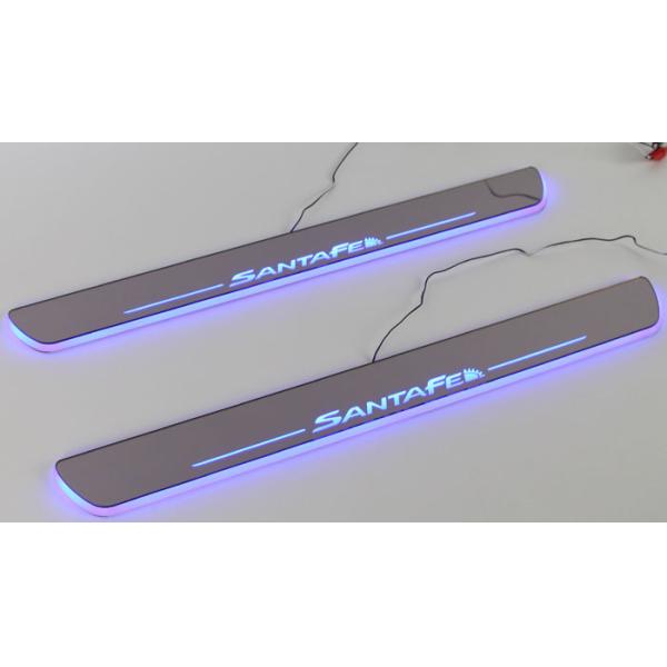 Hyundai SantaFe IX45 LED light car door sill scuff plate China wholesale