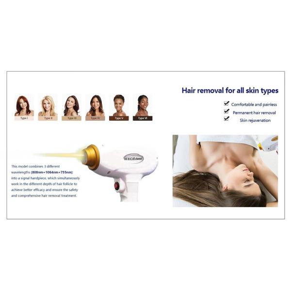 регулируемая машина лазера диода ИМПа ульс 808nm для удаления волос