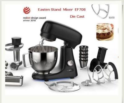 China 1000W Die Cast Stand Mixer OEM Manufacturer/ Easten 4.8 Litres Stand Mixer EF708 Price