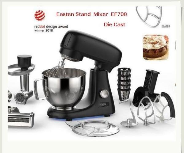 China 1000W Die Cast Stand Mixer OEM Manufacturer/ Easten 4.8 Litres Stand Mixer EF708 Price