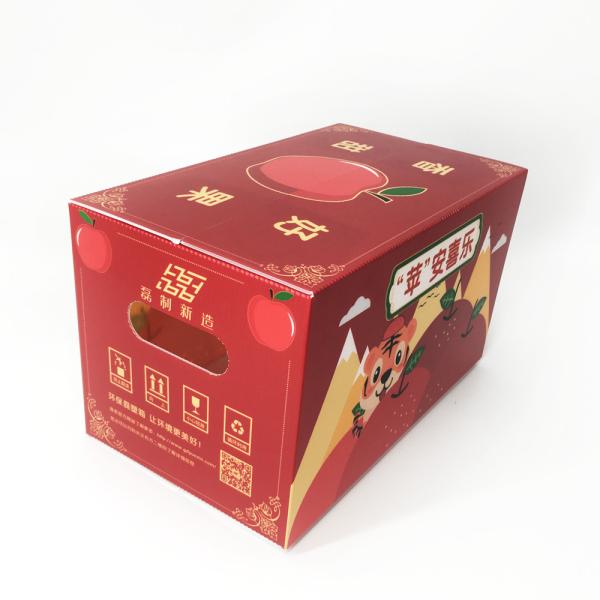 Chinese Red Abrasion Resistance Non Toxic Anti Impact Apple Carton 20Kg