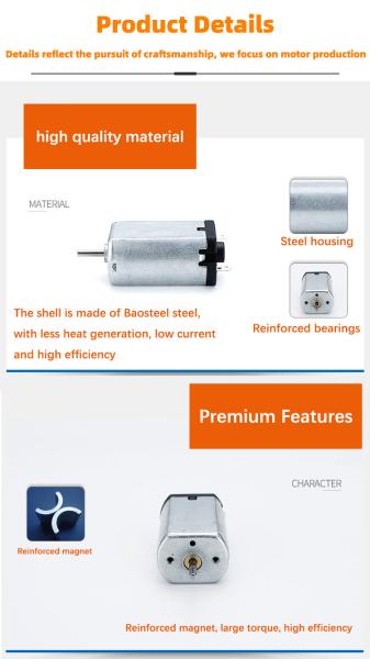 Faradyi Totally Enclosed Wholesale Price F180 Mini Micro Electric Dc Motor Bldc Motor For Electric Bicycle Smart Toy