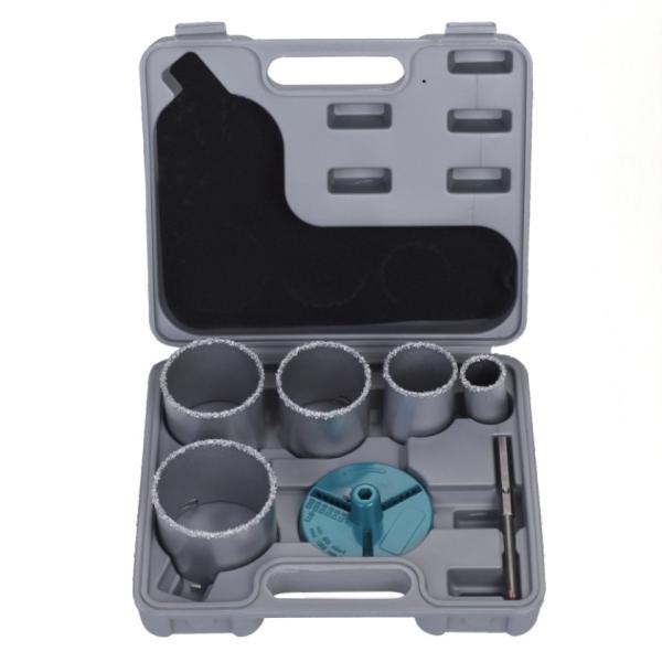 7PCs Tungsten Carbide Gritted Hole Saw 25mm Tungsten Hole Saw Kit