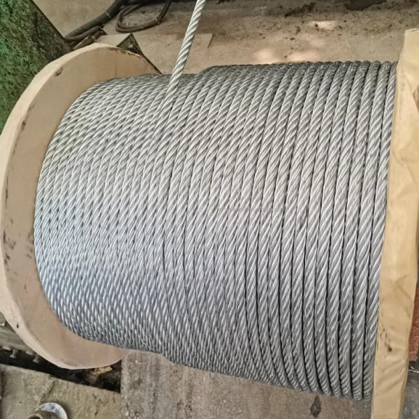 18mm 6*19 núcleo de acero galvanizante Acero de aleación alambre de alambre para grúas de cubierta de barcos