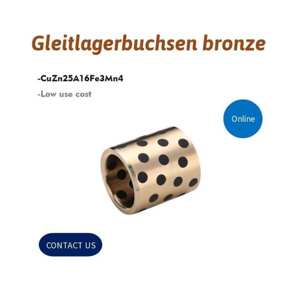 Gleitlagerbuchsen Bronze Alloy Bronze Gleitlager Bushing With Graphite Inserted
