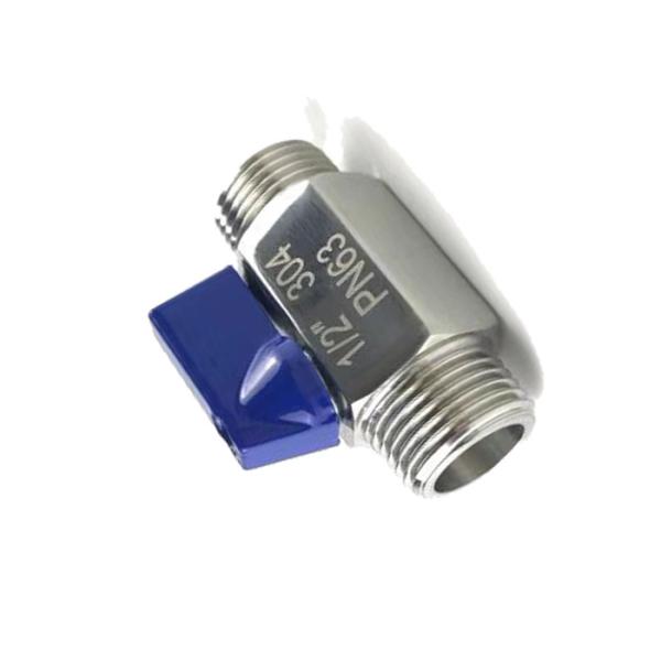 мужчина шарикового клапана 2/1,3/4,1 дюймов мини и ручка -20℃ внешней нарезки голубая | 200℃, ВОГ 1000