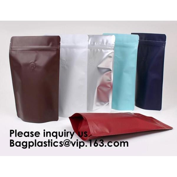 Foil bags, Semi-Clear Window Hang-Hole Stand-Up K Pouch, Aluminum Packaging Bags Laser K Stand Up Resealable Pouches Wit