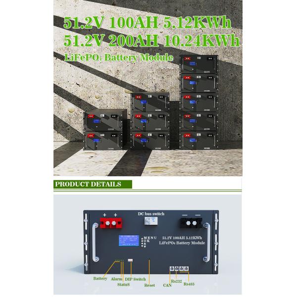 Блок батарей 48V 100AH 200AH 300AH 5kw 10kw шкафа сервера лития Lifepo4 для хранения солнечной энергии