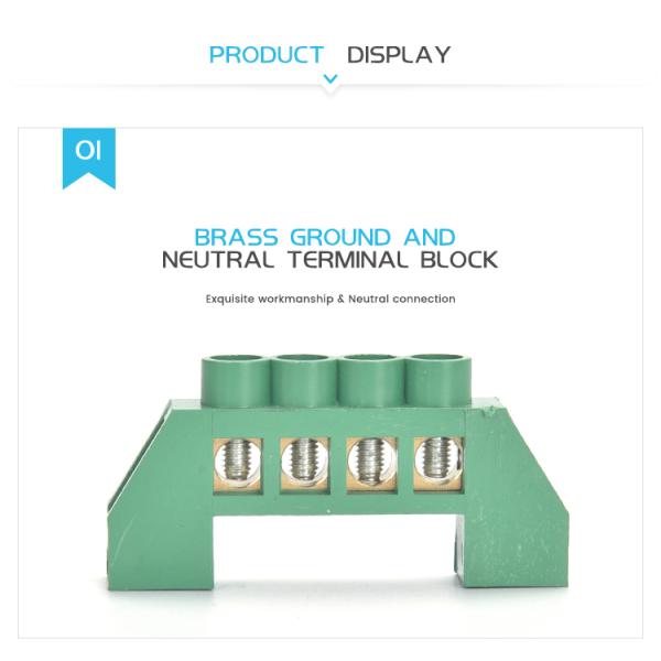 Терминал соединения винта заземляя терминал Blcok шинопровода электрический с держателем