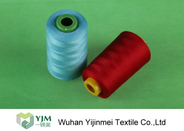 Z Twist / S Twist Industrial Polyester Sewing Thread Dyed Yarn 100% PES High Tenacity