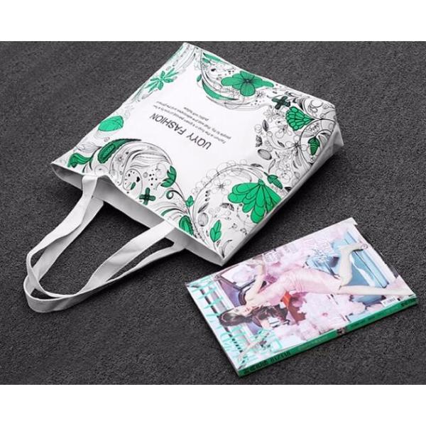 China Custom Logo Promotion Zipper Grocery Shopping 8OZ Canvas Make Up Tote Cotton Bag,350X400MM Custom screen printing