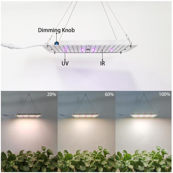 4000k LED Plant Growth Lamp 660nm 332 Leds UV IR Grow Light