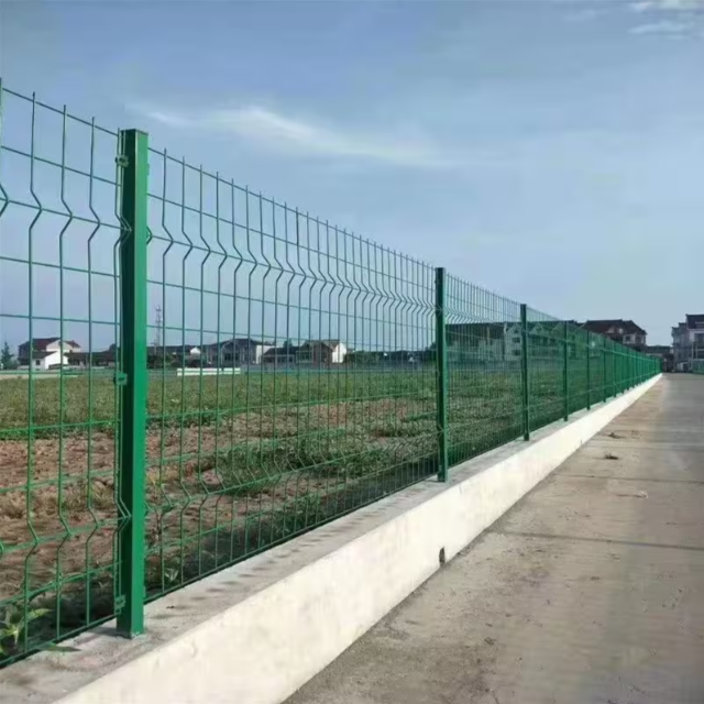 V Fold Anti Climb Security Fence Panel Clear View Reinforced Mesh
