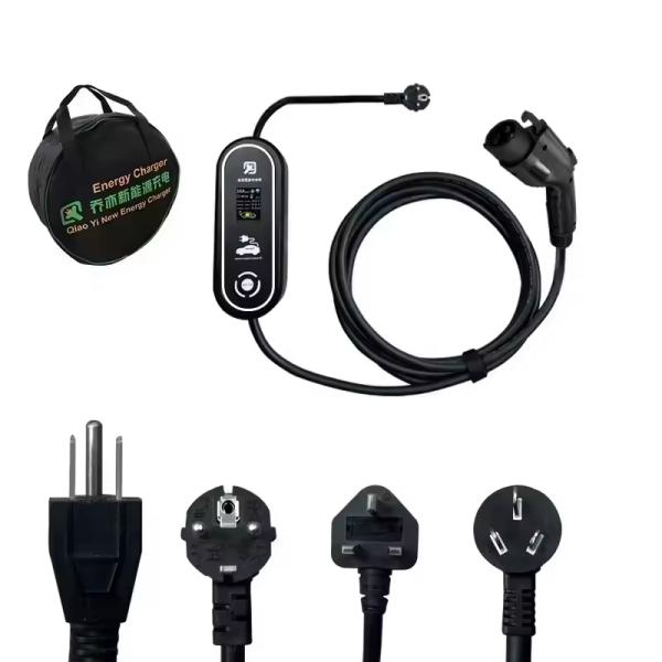PC ABS Material Password Lock J1772 Holster EV Charger Holder For Electric Vehicle Charging Gun