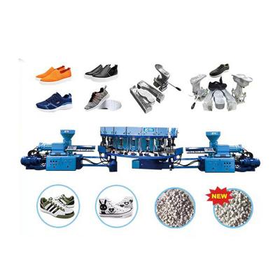 Double Color PVC Plastic Sole Injection Molding Machine Automatic Rotary
