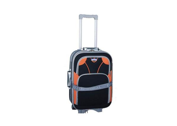 Black Iron Trolley 3 Pcs 8 Wheel Luggage Suitcase With Normal Combination Lock