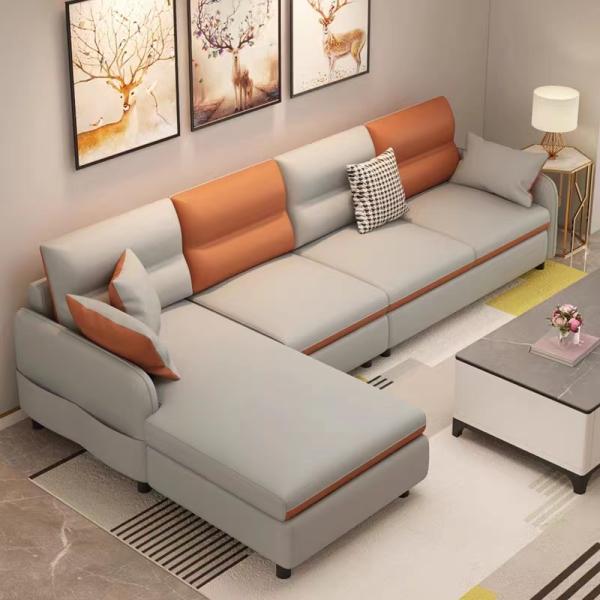 Hotel Living Room Modern Luxury Leather Sofa Sophisticated Craftsman