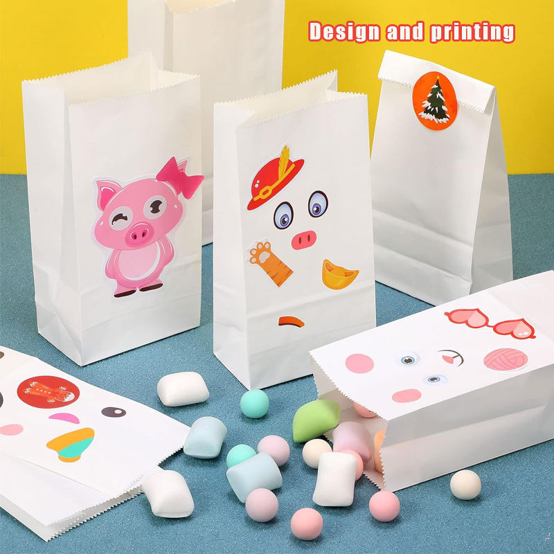 Wholesale Custom Logo Design Disposable Biodegradable Gift Paper Bags For Camping