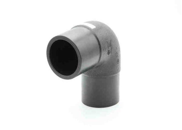 MDPE DN63-DN450 SDR11 SDR17 SDR17.6 PE Spigot 90 Degree Elbow Pipe