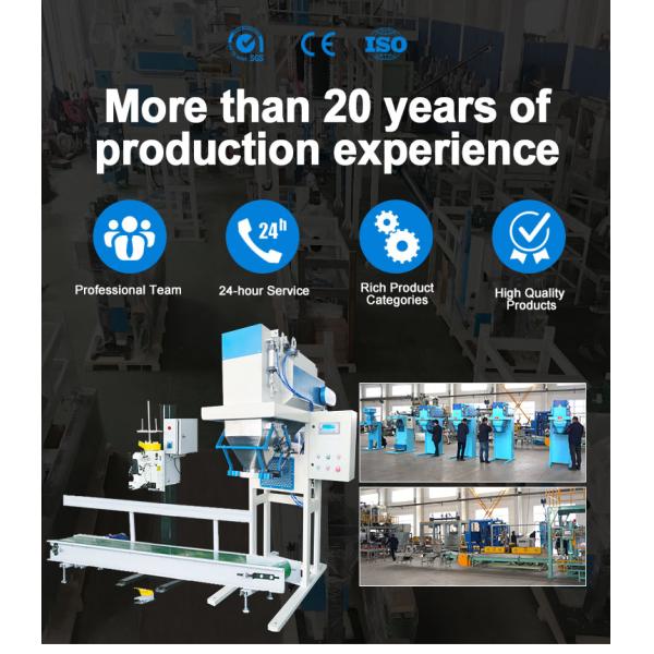 1000kg Fertilizer Sand Granule Bags Filling Machine with Sewing Machine Conveyor Belt