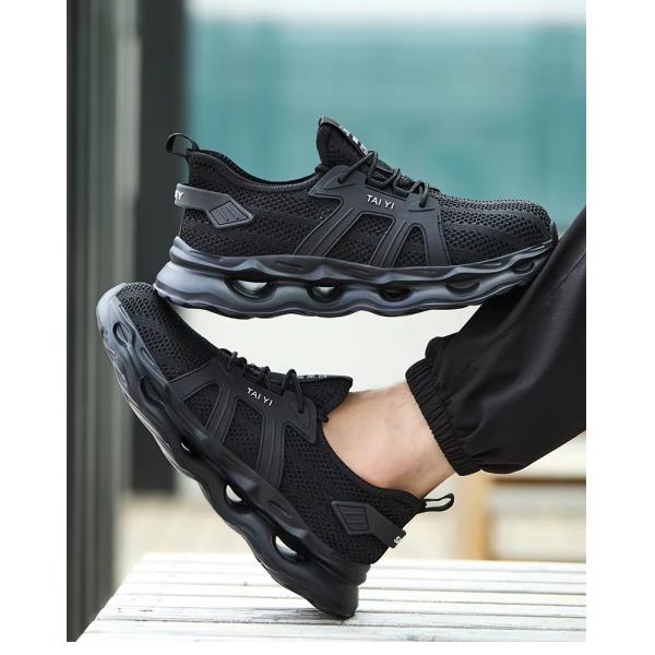 Plastic Toe Anti-Smashing Men's Electrical Safety Shoes With EVA Sole And Kevlar Anti-Stab 6kv Insulated