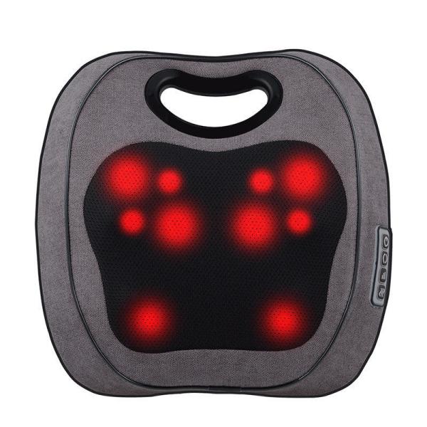 Electric Deep Shiatsu Neck Shoulder Back Massage Pillow with Rolling Kneading