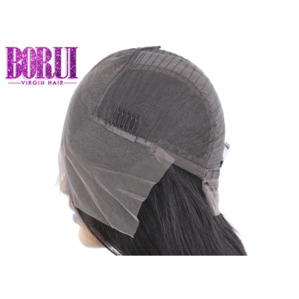 Парик 13*6 прямой Боб, парик шнурка париков человеческих волос Глуэлесс бразильянина с узлами отбеливателя