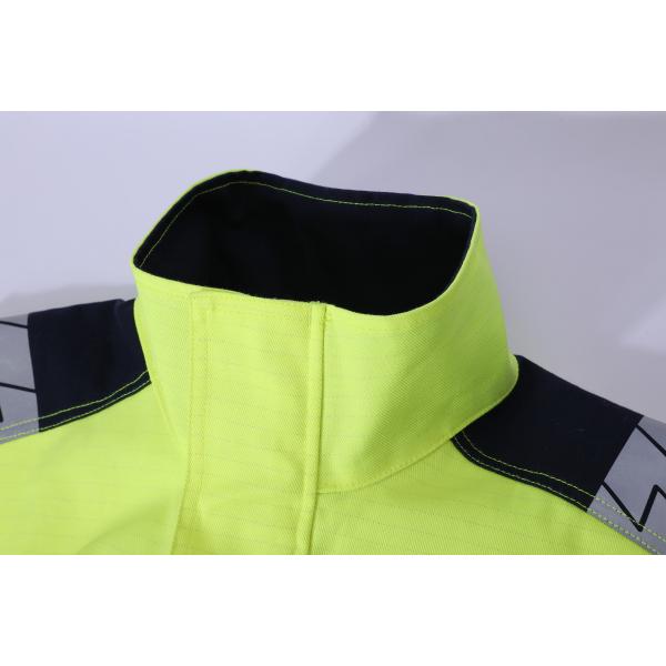 CVC Hivis Yellow Fire Retardant Overall For Electric Industry