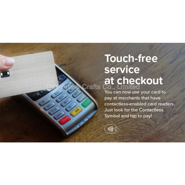 4 Colors Engraving Dual Interface Digital  Enable Contactless Metal Visa Credit Debit Card Blank With NFC