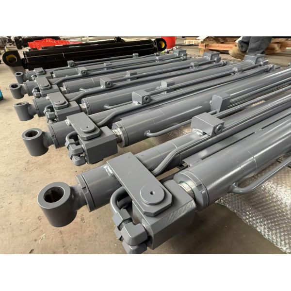 Dual Stage Telescopic Custom Hydraulic Cylinder With Hard Chrome Plated Surface ODM OEM