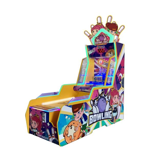 1P single player mini bowling ticket game machine for kid game center, Bowling Big Dunk single