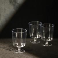 Grain alimentaire 7OZ Gobelets en plastique PS clairs 210 ml pour le vin avec couleur personnalisée
