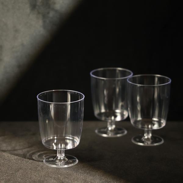Copas de PS de plástico transparente 210ml copos de vinho descartáveis certificados pela FDA