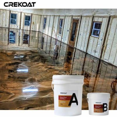 Heat Resistant Properties Metallic Epoxy Floor Coating Anti-Microbial Surface
