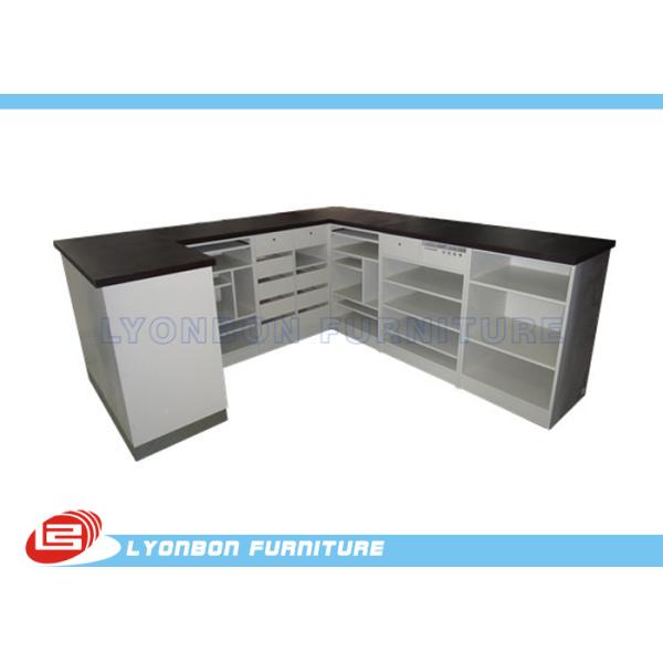 MDF уникально большого размера черный/белый магазина наличных денег счетчика таблицы с Multi слоями