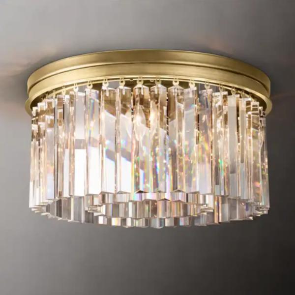 E12 / Candelabra Art Crystal Modern Copper Ceiling Light AC 85V-265V (Свет для потолка из меди)