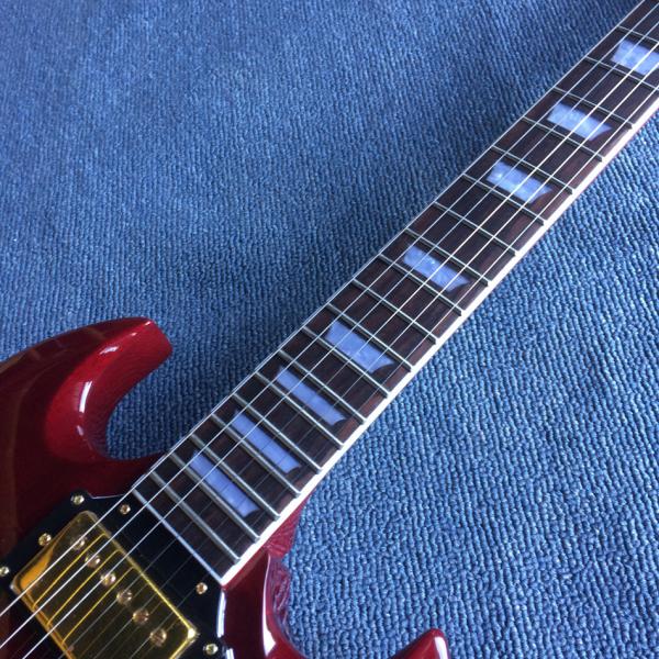 Custom Grand Solid Mahogany Body Electric Guitar Gold Hardware Tune-o-Matic Bridge