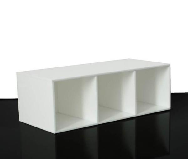 Clear Makeup Brush Holder Organizer, 3 Slot Acrylic Cosmetics Brushes Storage Box