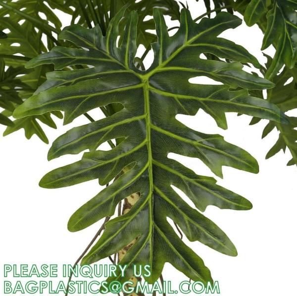 Faux Plant Artificial Plant Split-Leaf Philodendron, Monstera Deliciosa, Fake Indoor Plant, Excellent Gift
